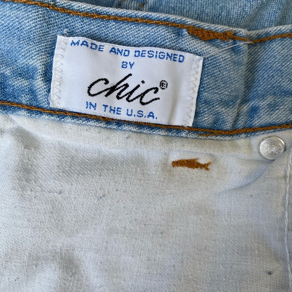 Vintage Chic Women’s Light Blue Denim Short Size 7 - Picture 6 of 9